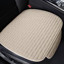 Car Front Rear Seat Cover Flax Seat
