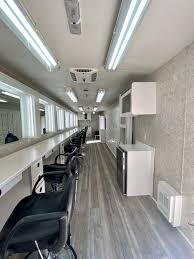 8 station hair and makeup trailer