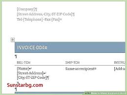 Make An Invoice In Word Thedailyrover Com