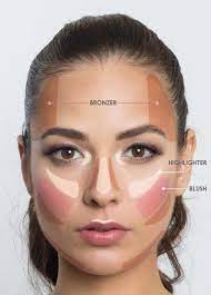 Apply your bronzer to the highest point of the temple along the hairline, just as on the cheeks. Makeup Cheat Sheet This Lifesaver Face Map Helps You To Determine Exactly Where To Apply Bronzer Highlighter And Skin Makeup Beauty Makeup Beautiful Makeup