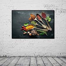 Spices And Spoons Canvas Painting