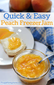 how to make peach jam for the freezer