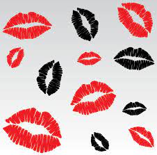 lip kiss vector for free