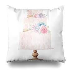 Amazon Com Ahawoso Decorative Throw Pillow Cover Food Pink