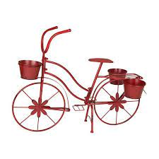 Red Bicycle Planter