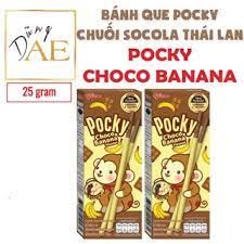 Bánh Que Pocky Chuối Thái Lan - Pocky Banana Chocolate hàng chuẩn Thailand  25g | Shopee Việt Nam