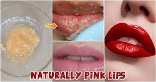 how to make lips pink naturally