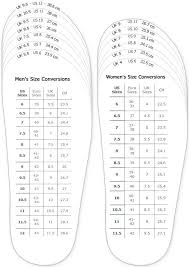 Shoes Measurement Chart For Printable Adult Men And Woman