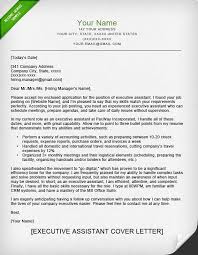    Executive Assistant Cover Letter Templates   Free Sample   LiveCareer