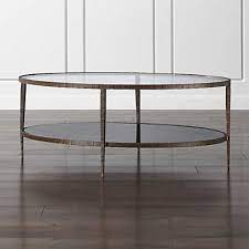 Clairemont Oval Coffee Table With Shelf