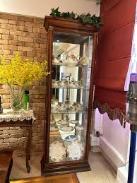Glass Display Cabinet With Full Set