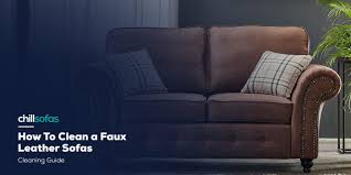 how to clean a faux leather sofa