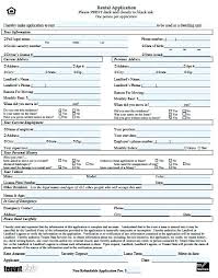 Sample Generic Rental Application Form Free Download Agreement Nc