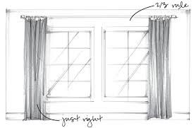 how to hang curtains for perfectly