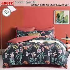 400tc Cotton Sateen Quilt Cover Set