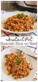 instant pot spanish rice with beef