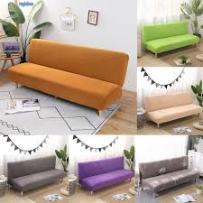 Solid Color Folding Sofa Bed Cover