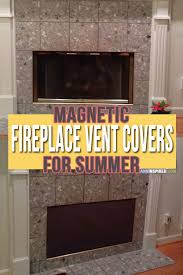 fireplace magnetic vent cover ideas