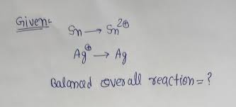 Write A Balanced Overall Reaction From