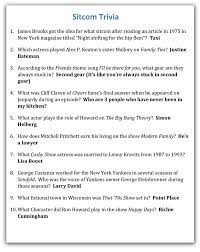 40 quiz questions and answers. Modern Tv Trivia With Answers Printable Questions And Answers