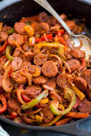 cajun sausage and pepper skillet the