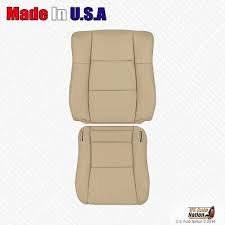 Top Genuine Leather Seat Cover Tan