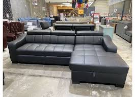 venus 3 seater leather double sofa bed