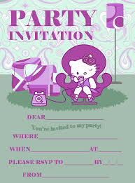 Hello Kitty Printable Invitations Free Leyme