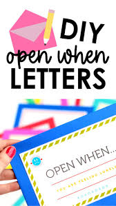 creative easy open when letter ideas