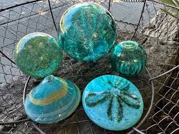 Turquoise Blue Glass Sea Life Float