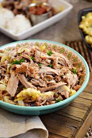 instant pot kalua pork cooking with curls