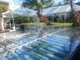 Clear Acrylic Strata Pool Covering U