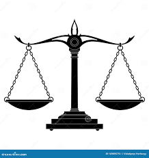 Чаша весов правосудия иллюстрация вектора. иллюстрации насчитывающей  измерение - 169895751