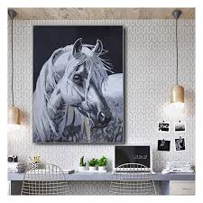 horse glass mosaic tiles painting