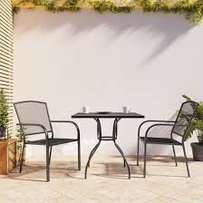 Vino Small Square Steel 3 Piece Garden