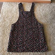 Floral Print Overall Dress