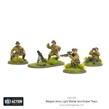 Belgian Army Light Mortar Sniper Teams Warlord Games Ltd