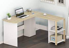 Home office (627) business office (625. Amazon Com Shw L Shaped Home Office Corner Desk Wood Top Oak Kitchen Dining