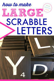how to make huge scrabble tiles with