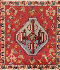 square vine shiraz persian rug 2x2