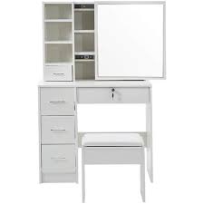 white dressing table vanity set with