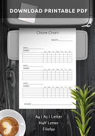 monthly c chart template pdf