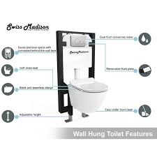 Wall Hung Toilet Wc Mounted Bathroom