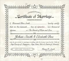 Printable Marriage Certificate Download Wedding Certificate Template
