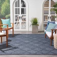 nourison easy care nes01 navy blue area rug 7 x 10 rectangle