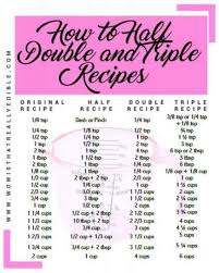 How To Half Double And Triple Recipes Triple A Recipe