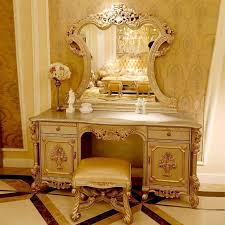 luxury custom gold makeup vanity table