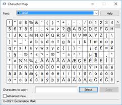 Character Map Windows Wikipedia