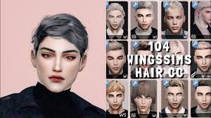 the sims 4 104 wingssims hair male cc