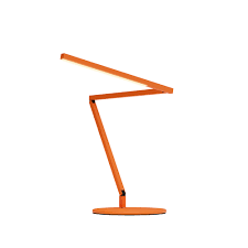 koncept z bar gen 4 led desk l in matte orange 3500k